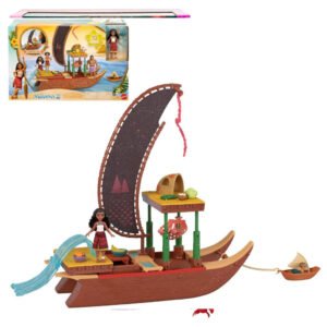 Muñeca Mattel Disney Moana 2-MOANA's Adventure Canoe Playset (jbt54)