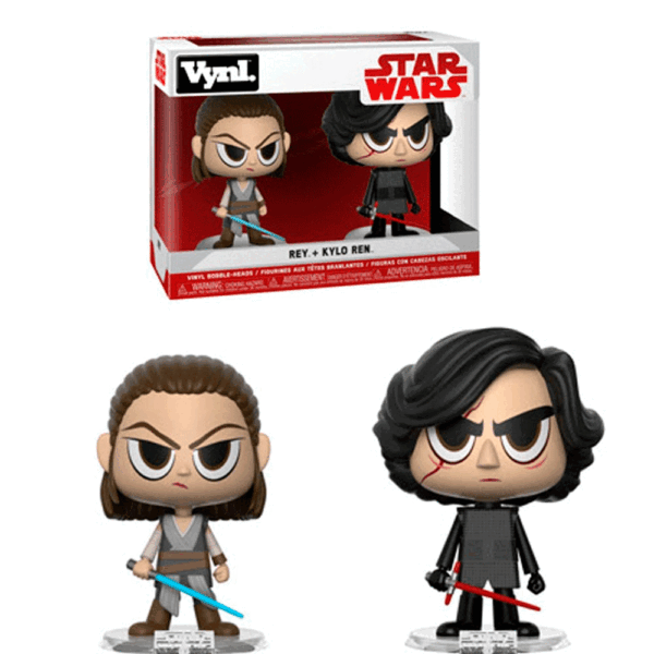 Figura Funko Vynl Star Wars - Rey + Kylo Ren 2 Pack