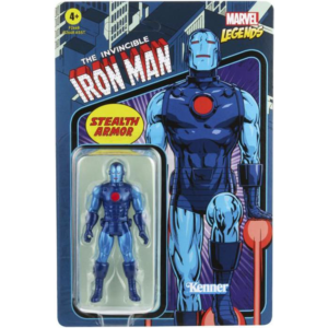 Figura Hasbro Marvel Legends Retro Kenner - Iron Man (Stealth Armor)