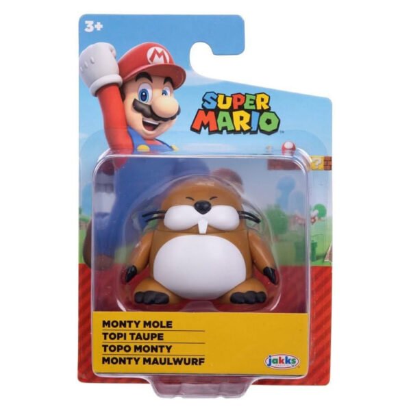 Figura Jakks Super Mario 2.5"-Monty Mole (41832)