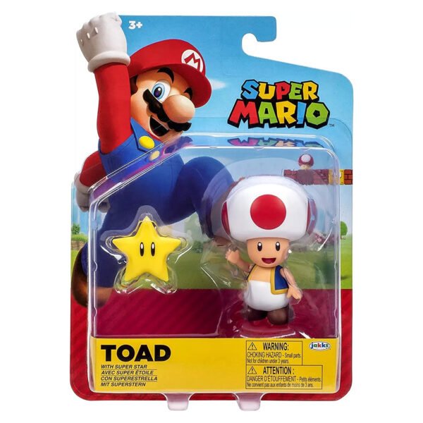Figura Jakks Super Mario 4"-Toad (0007)