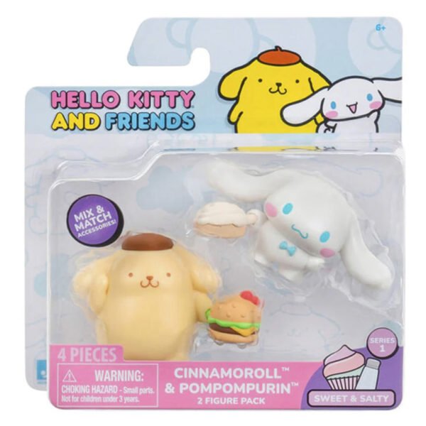 Figura Jazwares Hello Kitty And Friends - Cinnamoroll & Pompopurin (51639)