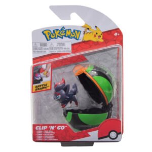 Figura Jazwares Pokémon Battle Ready Clip 'n' Go - Zorua & Dusk Ball (24666)