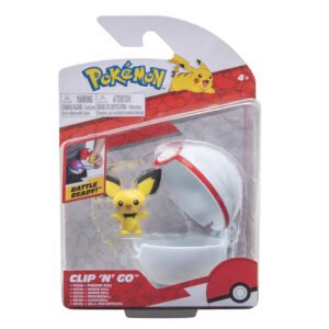 Figura Jazwares Pokémon Clip 'n' Go Pokeball - Pichu & Premier Ball (24673)