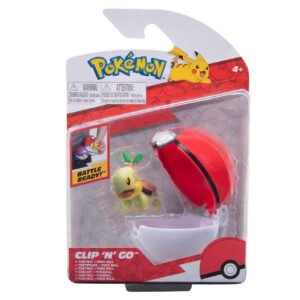 Figura Jazwares Pokémon Clip 'n' Go Pokeball - Turtwig & Pokeball (24703)