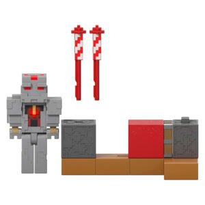 Figura Mattel Minecraft Redstone Charged 3.25"-Protector's Firework Launcher (5129)