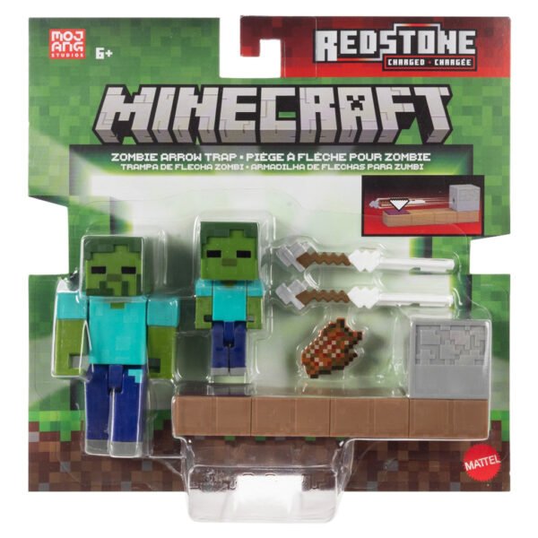 Figura Mattel Minecraft Redstone Charged - Zombie Arrow Trap (5135)
