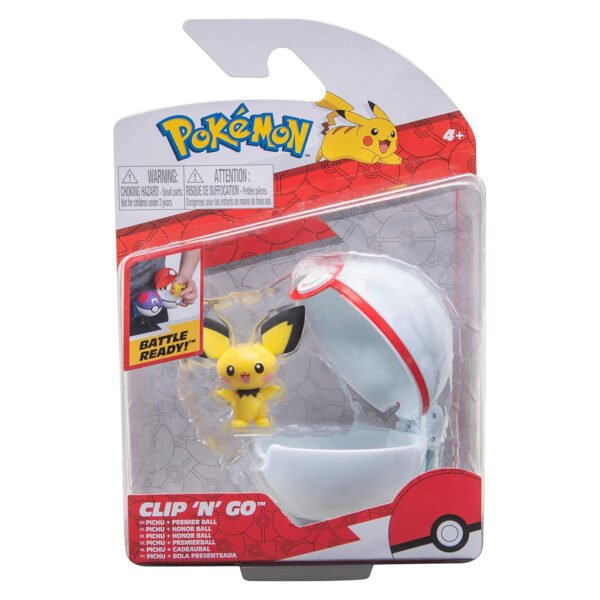 Figura Pokémon Clip 'n' Go Pokeball - Pichu (42467)