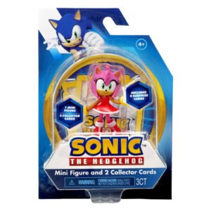 Figura Sega Sonic The Hedgehog Mini Figure - Amy & 2 Collector Cards (7066)