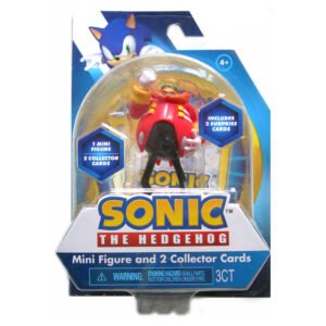 Figura Sega Sonic The Hedgehog Mini Figure - Dr. Eggman & 2 Collector Cards (7066)
