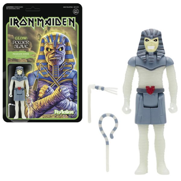 Figura Super7 Rock Iron Maiden - Pharaoh Eddie 17296 (glows In The Dark)
