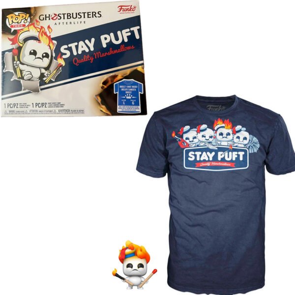 Box Funko Pop Ghostbusters Afterlife - Stay Puft + Camiseta Tee Bundle *md*