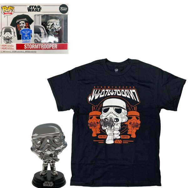 Box Funko Pop Star Wars - Stormtrooper + Camiseta Tee Bundle *m*