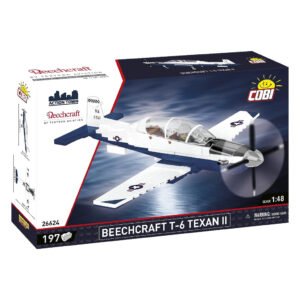 Juguete de Armar Cobi Blocks Action Town - Beechcraft T-6 Texan Ii Azul 197 Piezas - Escala 1/48 (26624)