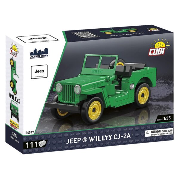 Juguete de Armar Cobi Blocks Action Town - Jeep Willys CJ-2A 111 Piezas - Escala 1/35 (24518)