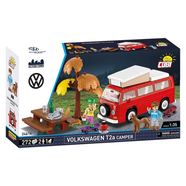 Juguete de Armar Cobi Blocks Action Town - Volkswagen T2a Camper 272 Piezas - Escala 1/35 (24616)