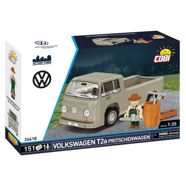 Juguete de Armar Cobi Blocks Action Town - Volkswagen T2a Pritschenwagen 151 Piezas