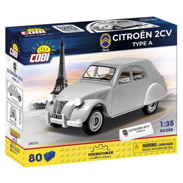Juguete de Armar Cobi Blocks - Citroen 2cv Type a 80 Piezas - Escala 1/35 (24510)