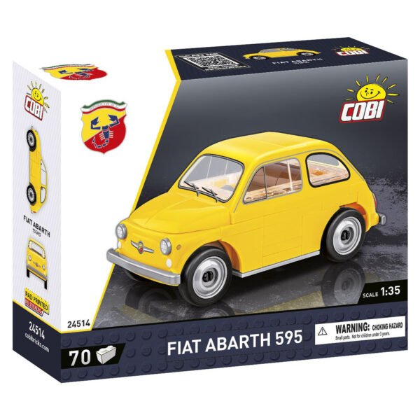 Juguete de Armar Cobi Blocks - Fiat Abarth 595 70 Piezas - Escala 1/35 (24514)