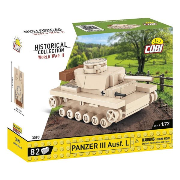Juguete de Armar Cobi Blocks Historical Collection: World War Ii - Panzer Iii Ausf. L 82 Piezas - Escala 1/72 (3090)