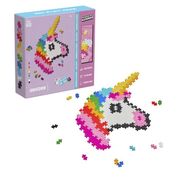 Juguete de Armar Plus Plus Puzzle By Number - Unicorn (2988)
