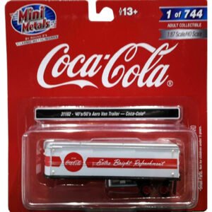 Camión Mini Metals COKE-40's/50's Aero Van Trailer Coca Cola 31182-ESCALA 1/87