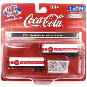 Camión Mini Metals COKE-40's/50's Aero Van Trailer Coca Cola 51182-ESCALA 1/160