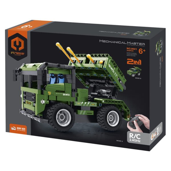 Caminhão de Armar Control Remoto 2-IN-1 Im Master: Mechanical Master No.8021-ROCKET Launcher 364 Pcs