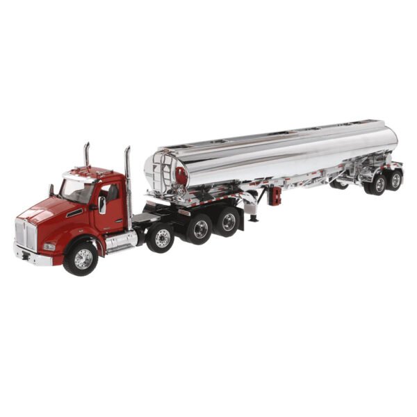 CamiÓn Diecast Masters - Kenworth T880s Sbfa Tandem Axle Day Cab With Heil Fd9300 DT-C4 Petroleum Trailer - Escala 1/50