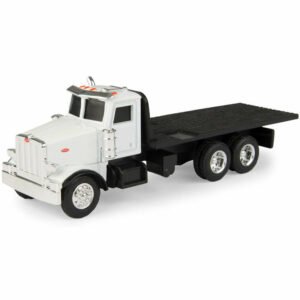 Camión Tomy Ertl - Peterbilt Flatbed Truck 46709-WHITE-ESCALA 1/64
