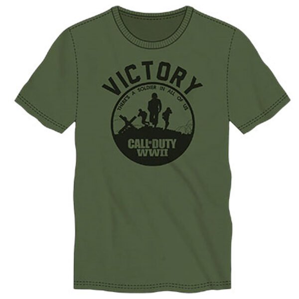 Camiseta Call Of Duty World War 2 Verde - Talla P