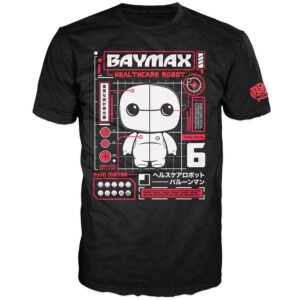 Camiseta Funko Pop Tees Big Hero 6: Baymax Tech - Talla Gg