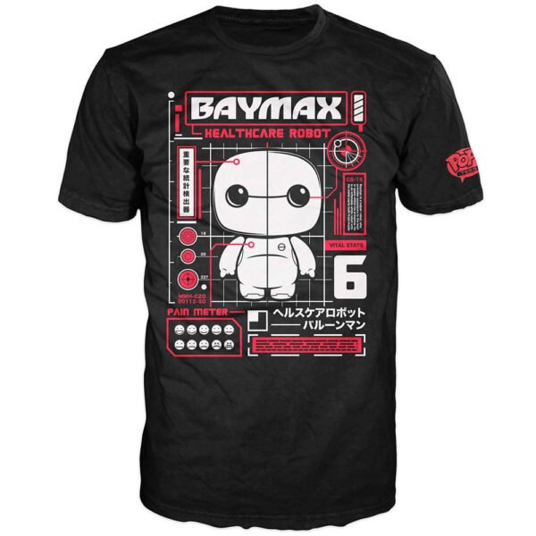 Camiseta Funko Pop Tees Big Hero 6: Baymax Tech - Talla Gg