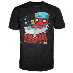 Camiseta Funko Pop Tees Marvel: Deadpool Bubble Bath - Talla Egg