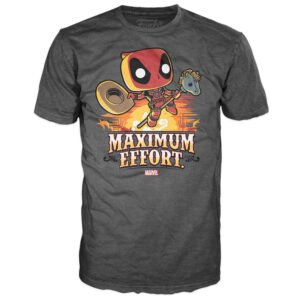 Camiseta Funko Pop Tees Marvel: Deadpool Max Effort - Talla Egg