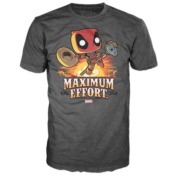 Camiseta Funko Pop Tees Marvel: Deadpool Max Effort - Talla Gg