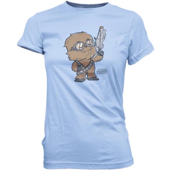 Camiseta Funko Pop Tees Star Wars: Chewbacca - Feminina Talla Egg