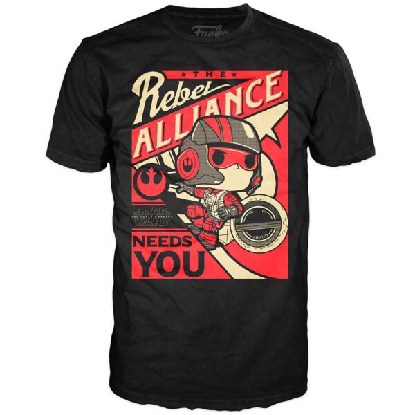 Camiseta Funko Pop Tees Star Wars: Poe Dameron - Talla Gg