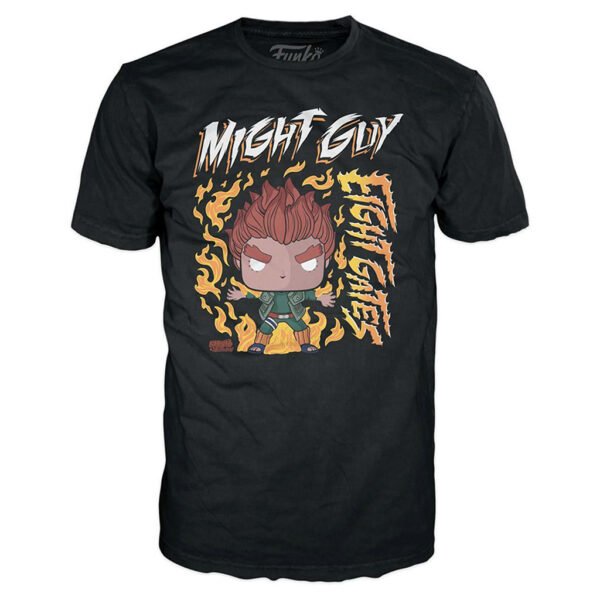 Camiseta Funko Tees Naruto Shippuden: Might Guy 8 Gates - Talla L