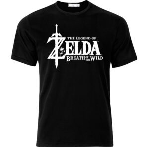 Camiseta The Legend Of Zelda Breath Of The Wild Negro - Talla Gg