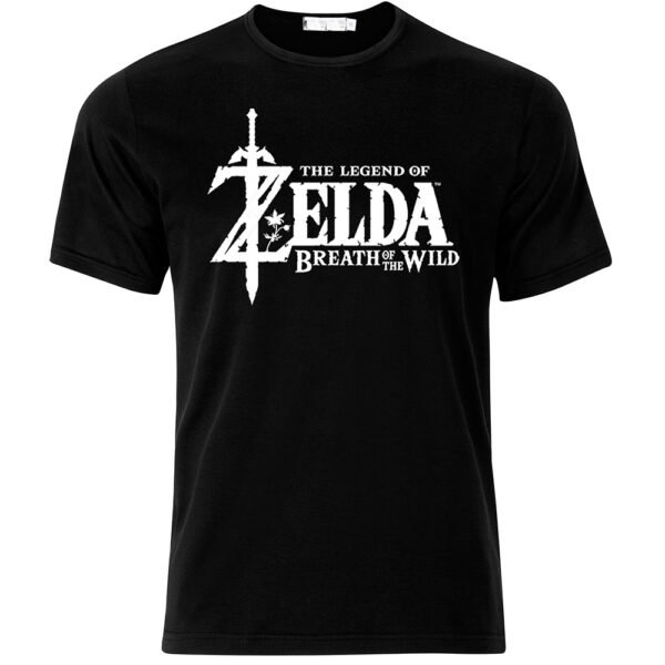 Camiseta The Legend Of Zelda Breath Of The Wild Negro - Talla Gg