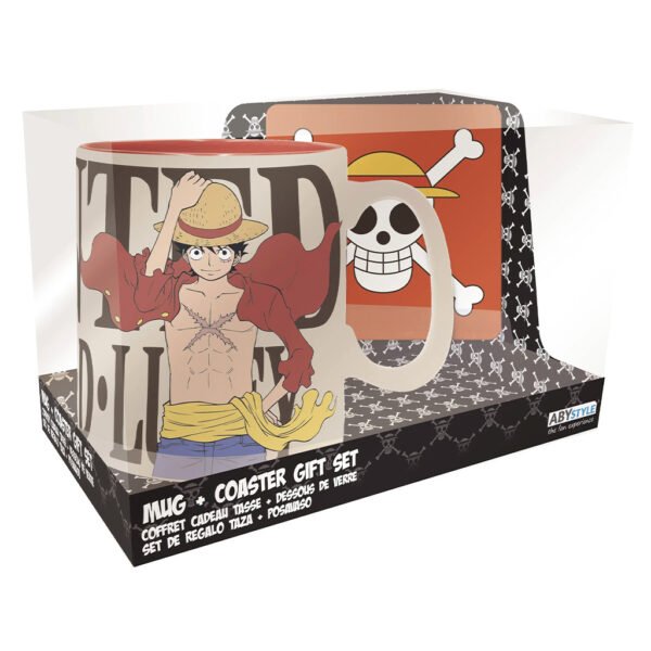 Taza Abystyle One Piece - Luffy & Coaster Gift (86901)