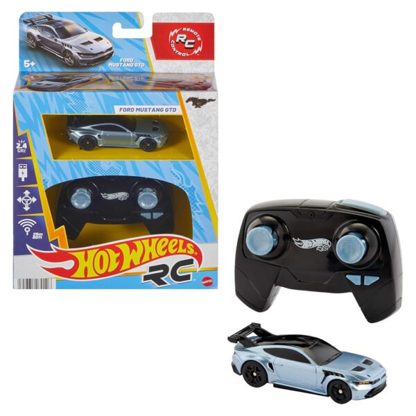 Carrinho Control Remoto Hot Wheels - Ford Mustang Gtd - Escala 1/64 (0126)
