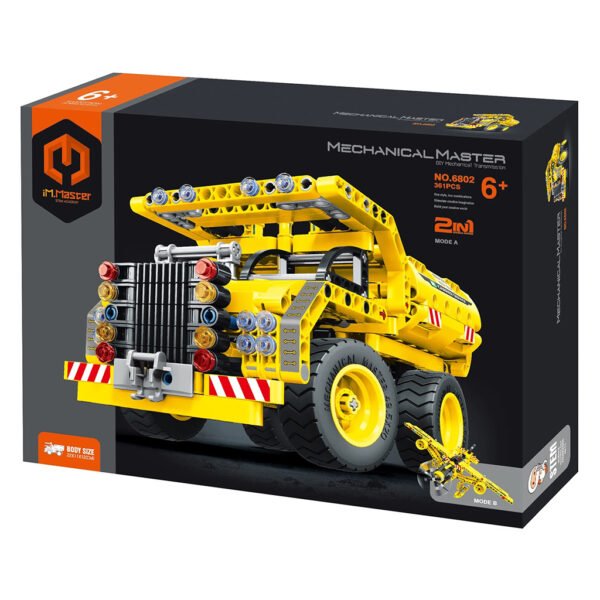 Carrito de Armar 2-IN-1 Im Master: Mechanical Master No.6810-DUMP Truck & Aircraft 391 Pcs