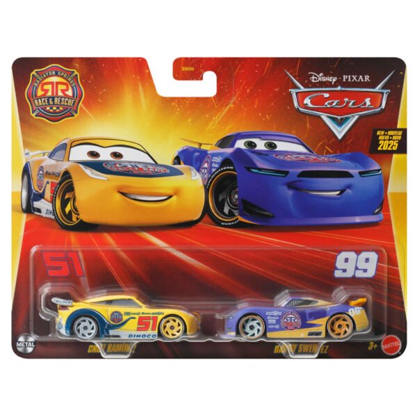 Carrito Mattel Disney Pixar Cars 2-PACK-CRUZ Ramirez & Danny Swervez (jdh48)