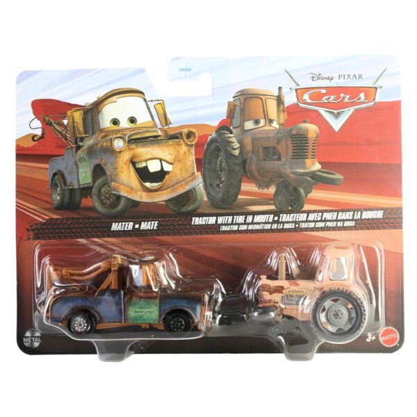 Carrito Mattel Disney Pixar Cars 2-PACK-MATE & Tractor (jkw71)