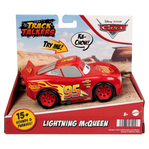 Carrito Mattel Disney Pixar Cars: Track Talkers - Lightning Mcqueen (hjc58)