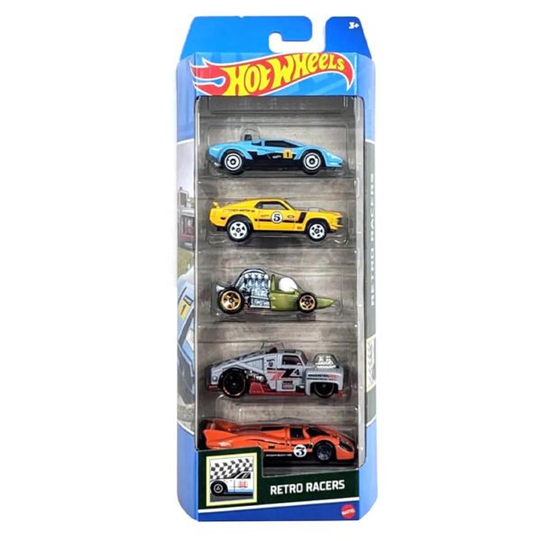 Carrinhos Hot Wheels 5-PACK-RETRO Racers (htv50)