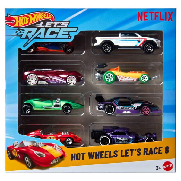 Carrinhos Hot Wheels Let's Race 8-pack (jgk18979b)
