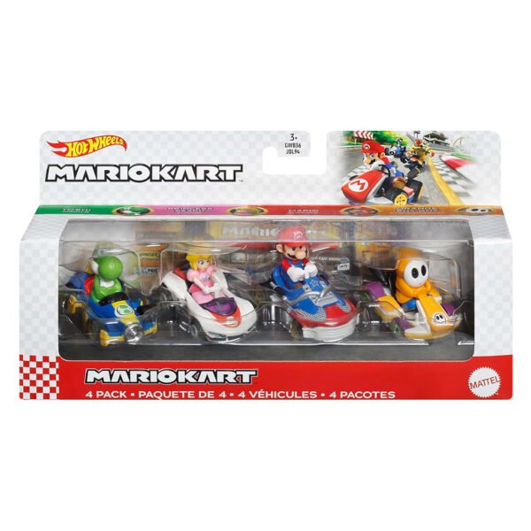 Carrinhos Hot Wheels MARIOKART-4-PACK (gwb38)